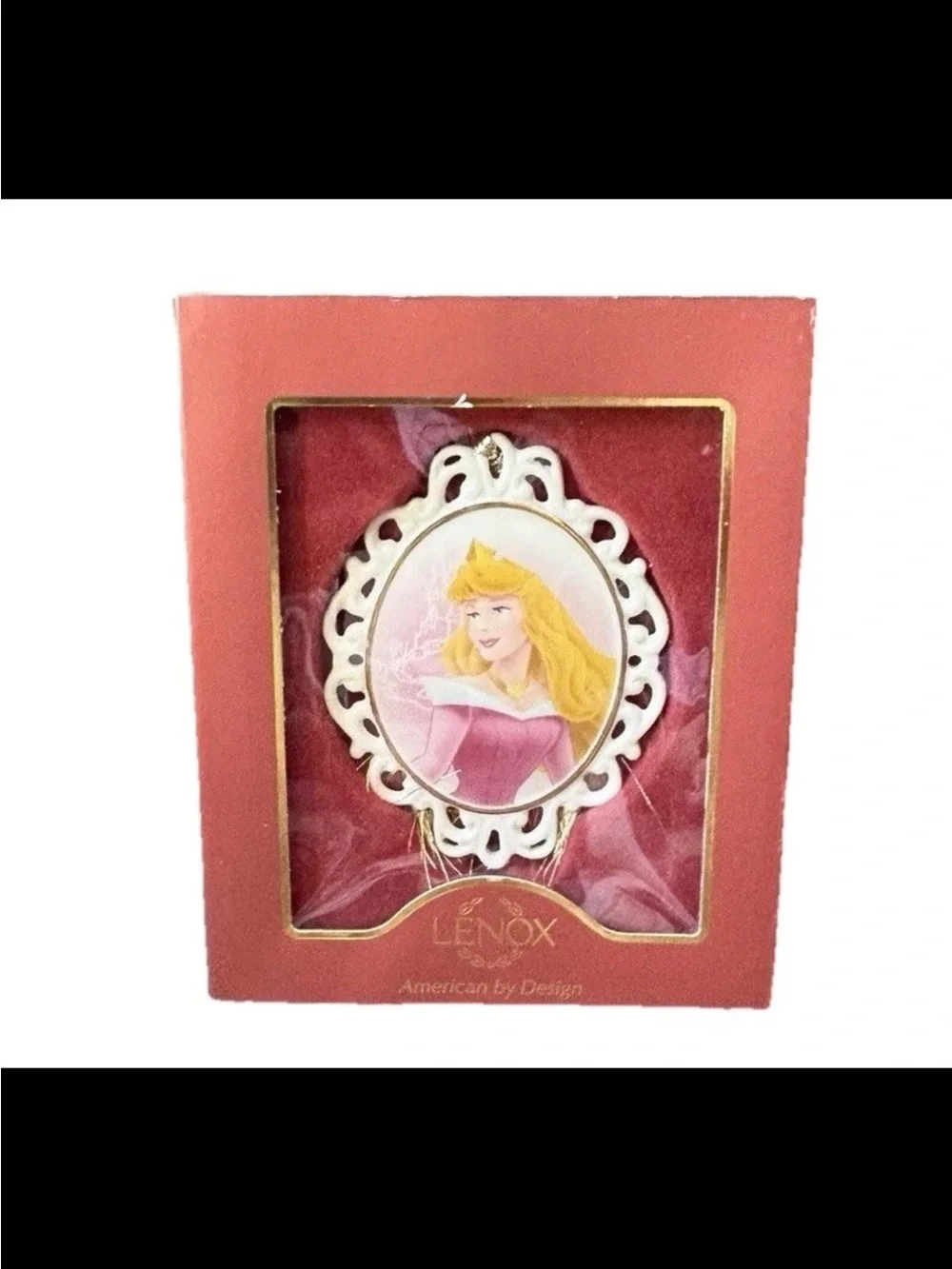 Lenox Disney Showcase Princess Aurora Cameo Ornament Sleeping Beauty Christmas